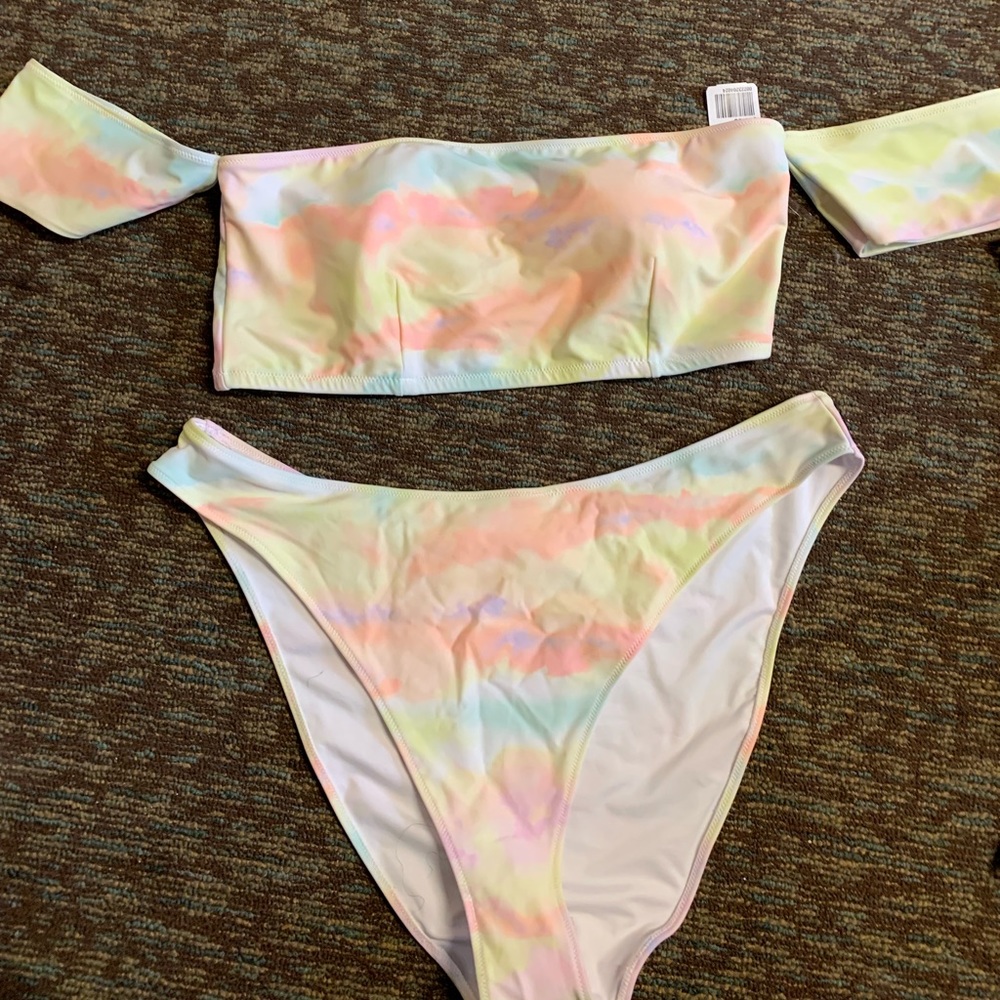 Rainbow bikini set NEVER WORN NWT